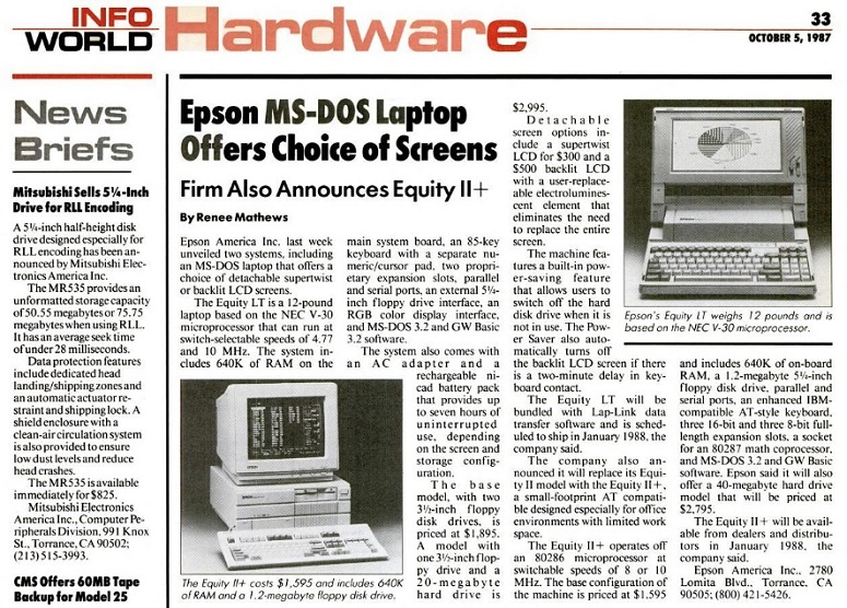 Epson Equity LT